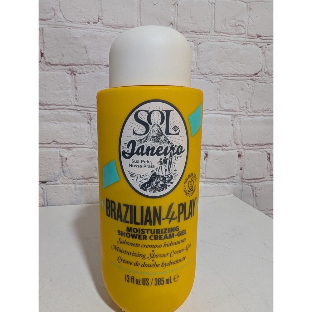 Sol de Janeiro Brazilian 4 Play Moisturizing Shower Cream-Gel 13 oz / 385 ml NEW